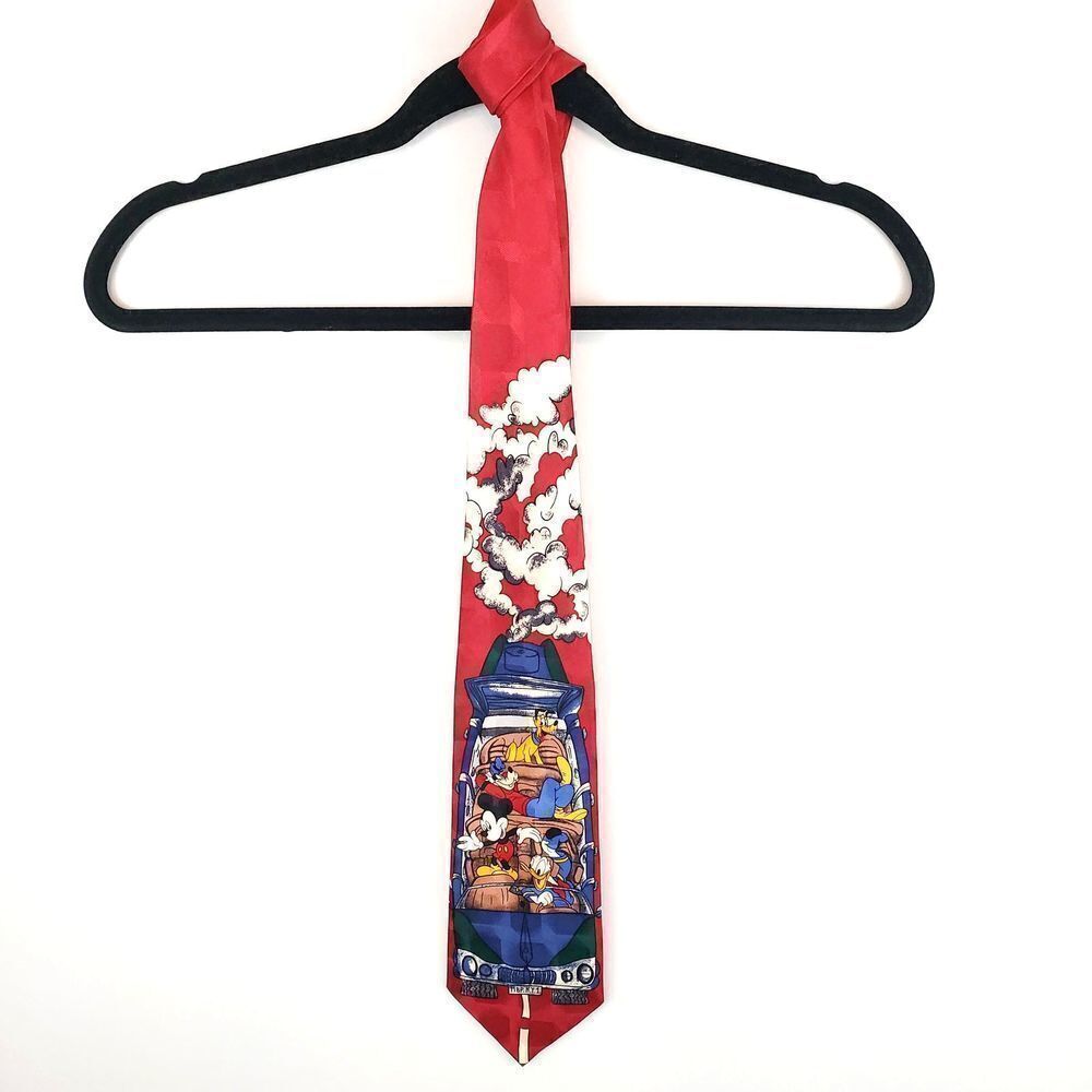 Disney Atlas Design Mickey and Friends Silk Tie